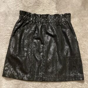 Faux Leather Mini Skirt